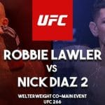 Видео боя Ник Диаз vs Робби Лоулер реванш