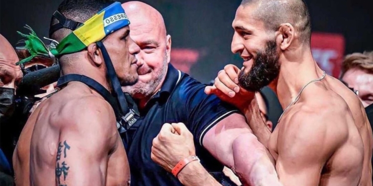 Хамзат Чимаев против Гилберт полный бой